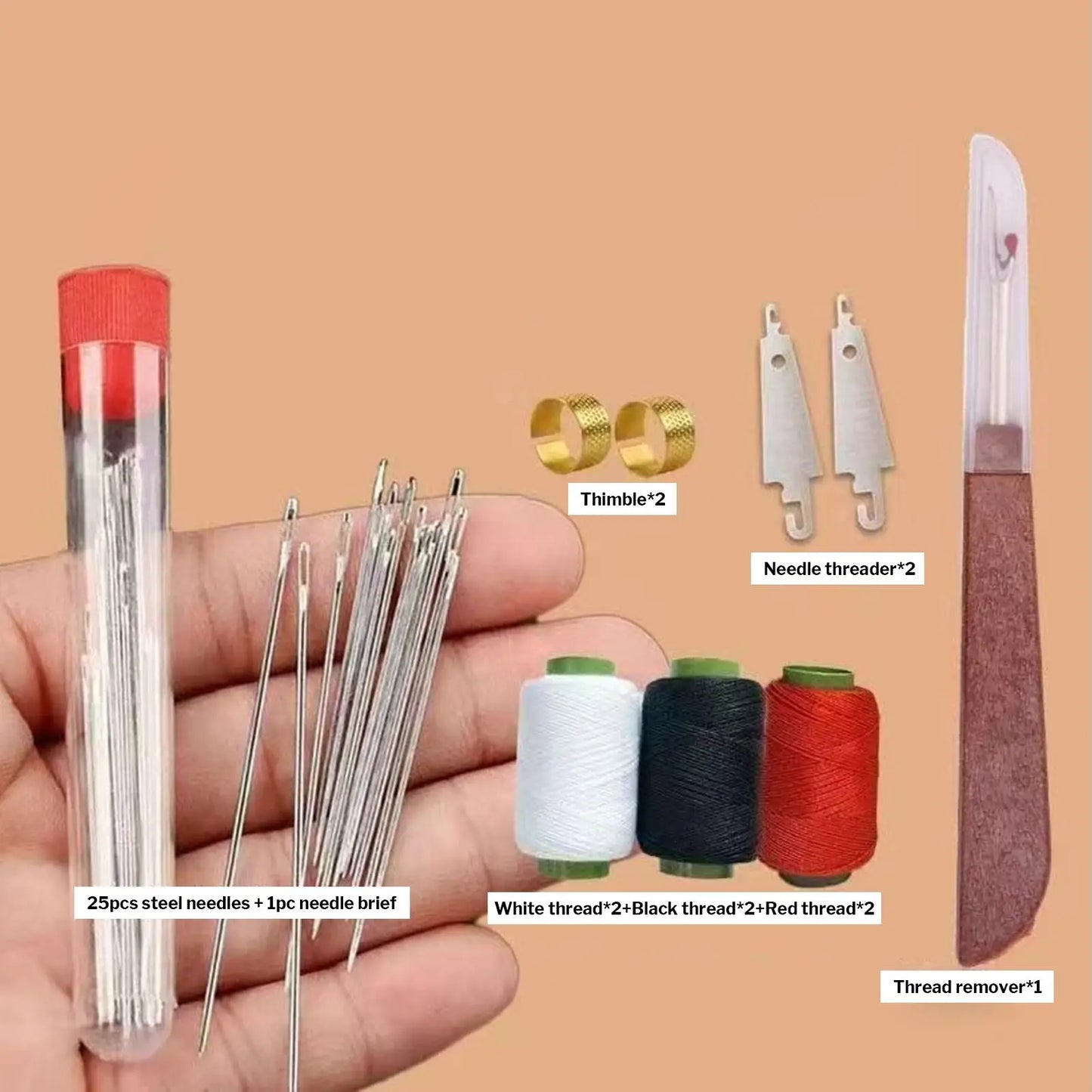 StitchPro – 37-Piece Hand Sewing & Quilting Kit
