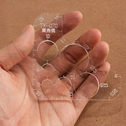 EdgeCurve – Acrylic R-Shaped Corner Cutter Template