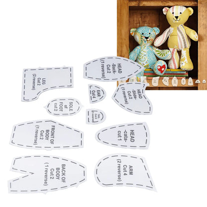 QuiltCub – Acrylic Bear Template Ruler Set