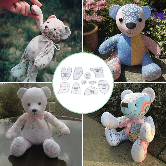 QuiltCub – Acrylic Bear Template Ruler Set