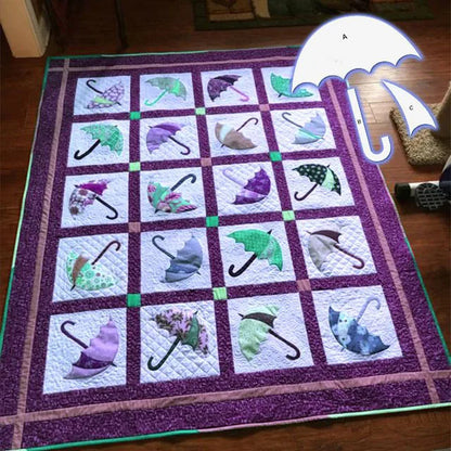 QuiltBloom – Umbrella Pattern Quilting Template