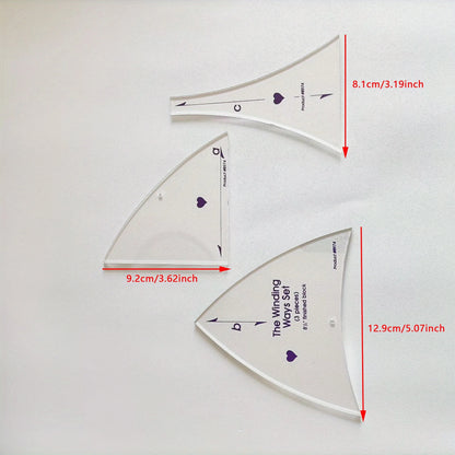 MeasureMate – 3-Piece Quilting Template Set