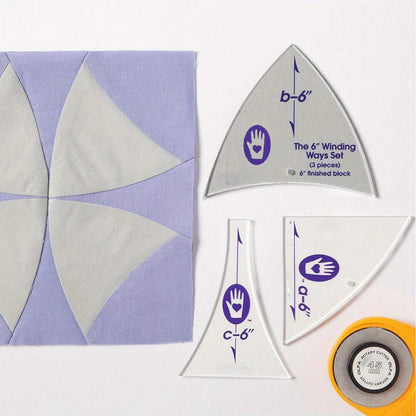 MeasureMate – 3-Piece Quilting Template Set