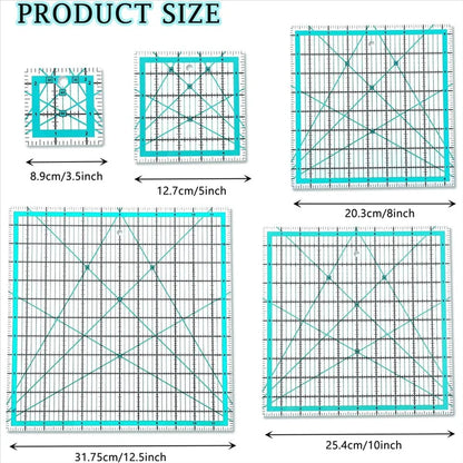 GridMaster – 5-Piece Quilting Ruler Set