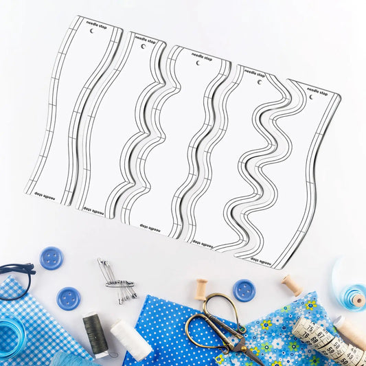 StitchCurve – 5pcs Quilting Ruler Set