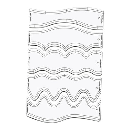 StitchCurve – 5pcs Quilting Ruler Set