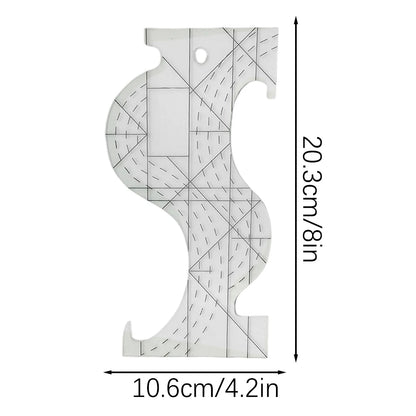 AlignQuilt – Transparent Quilting Template Ruler