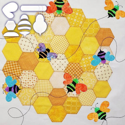 StitchBee – Acrylic Quilting Template Set