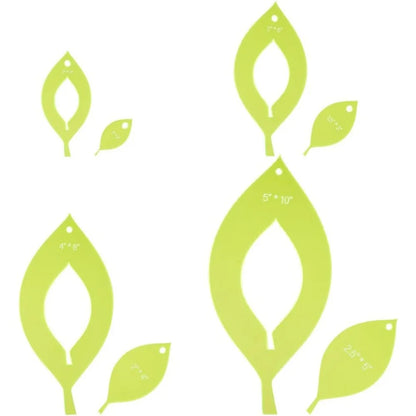 LeafStitch – Acrylic Quilting Template Set