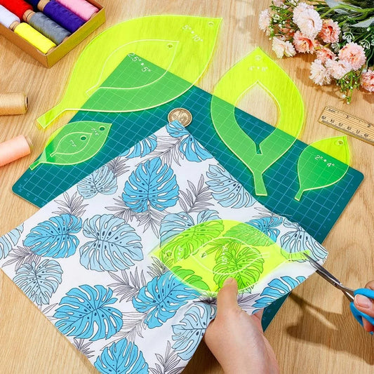 LeafStitch – Acrylic Quilting Template Set
