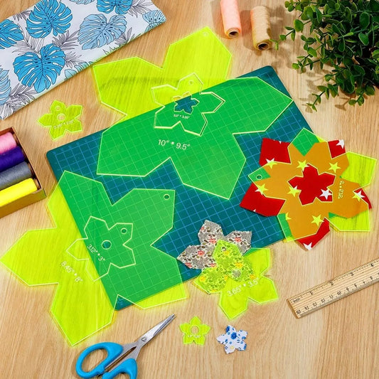 FloraQuilt – Acrylic Flower Quilting Template Set