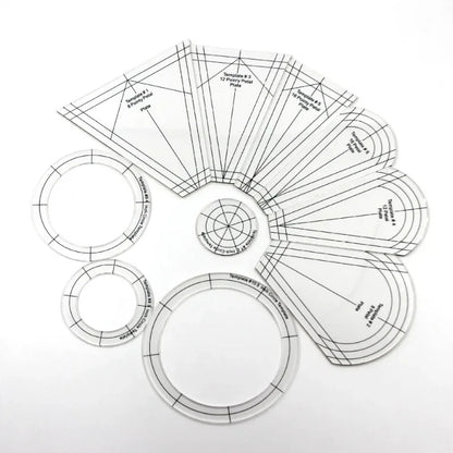 Quiltoria – 10PCS Acrylic Quilting Template Set
