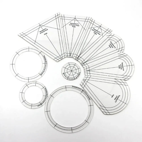 Quiltoria – 10PCS Acrylic Quilting Template Set