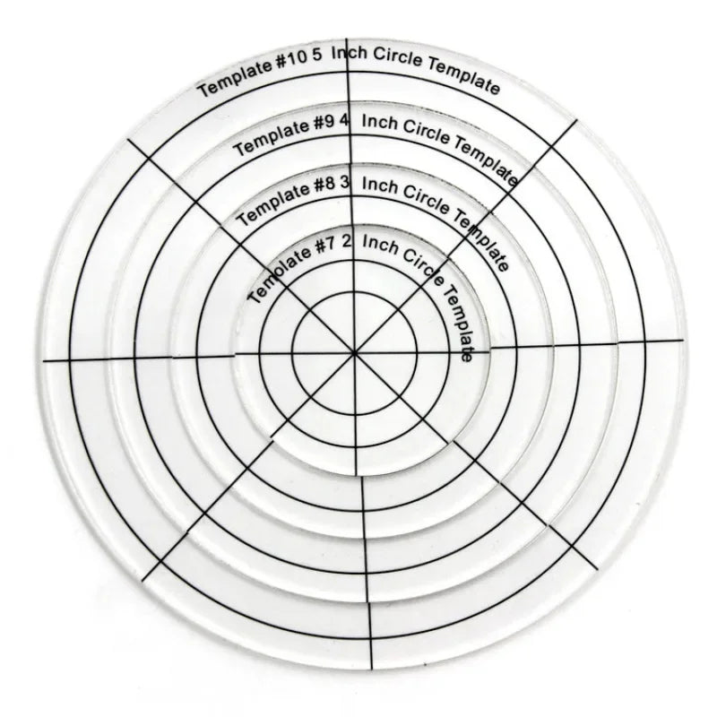 Quiltoria – 10PCS Acrylic Quilting Template Set
