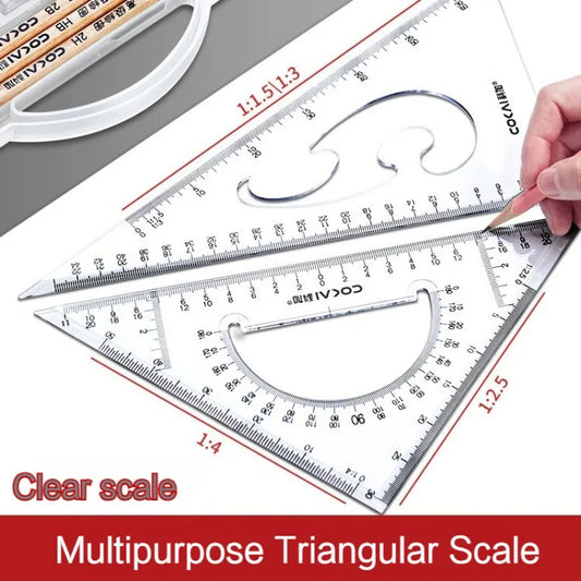 GeoMaster – 2 Piece Triangle Ruler Set
