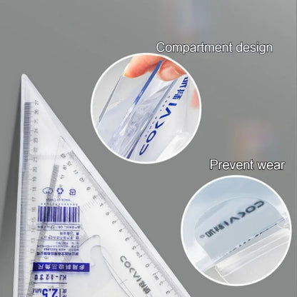 GeoMaster – 2 Piece Triangle Ruler Set