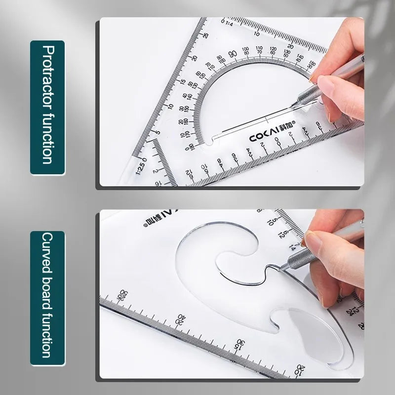 GeoMaster – 2 Piece Triangle Ruler Set