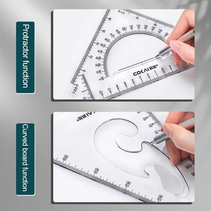 GeoMaster – 2 Piece Triangle Ruler Set