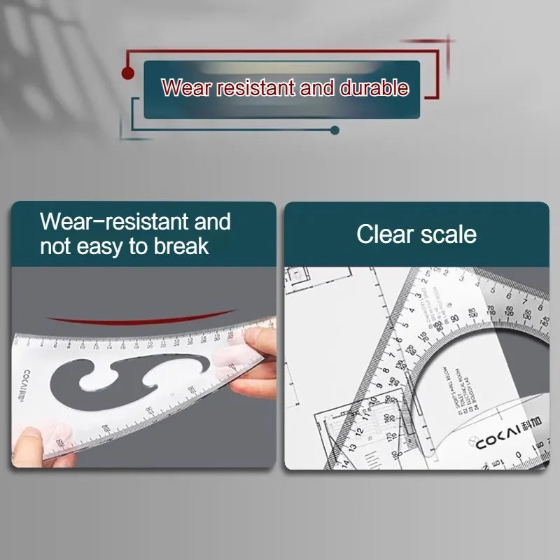 GeoMaster – 2 Piece Triangle Ruler Set