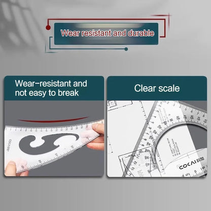 GeoMaster – 2 Piece Triangle Ruler Set