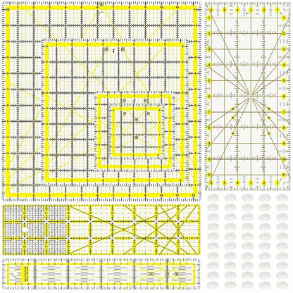 QuiltSphere – 7 Piece Acrylic Quilting Ruler Kit