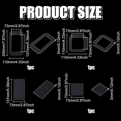 SewFrame – Clear Acrylic Quilting Template Set