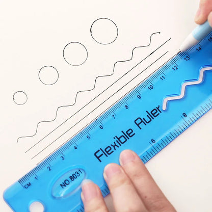 Measura – 2pcs Multicolor Flexible Soft Ruler Set