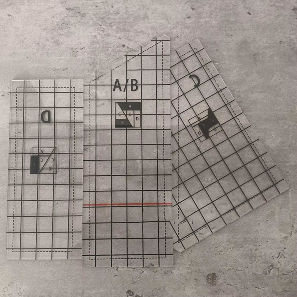 Sewlume – Acrylic Quilting & Patchwork Ruler Set