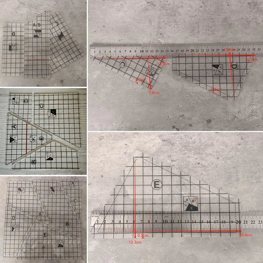 Sewlume – Acrylic Quilting & Patchwork Ruler Set