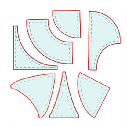 Quiltara – 7PCS Table Flag Quilting Ruler Set