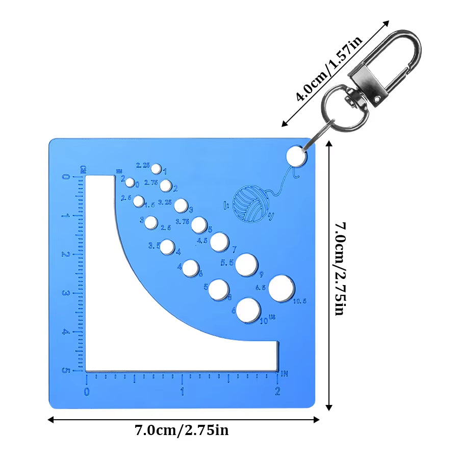 Knitova – Multifunction Knitting Gauge & Ruler Tool