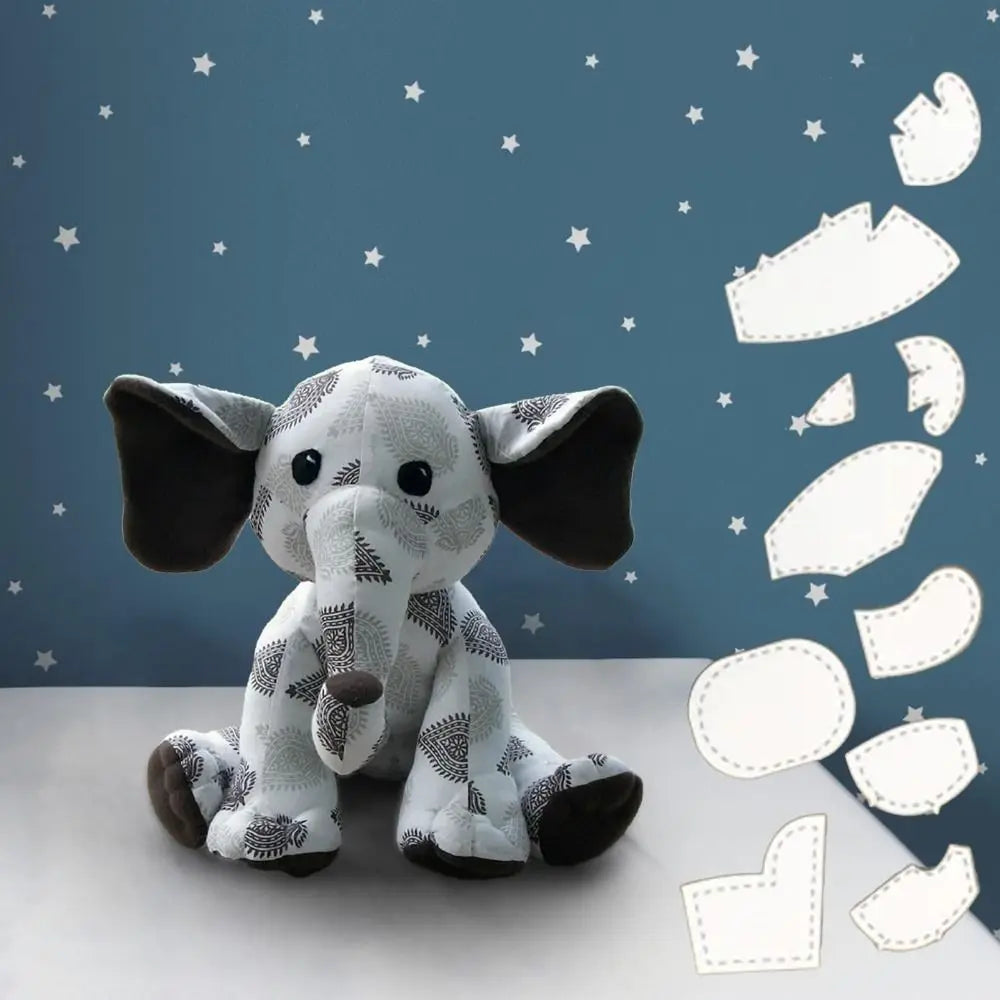 EleQuilt – 8PCS Memory Elephant Acrylic Template Set
