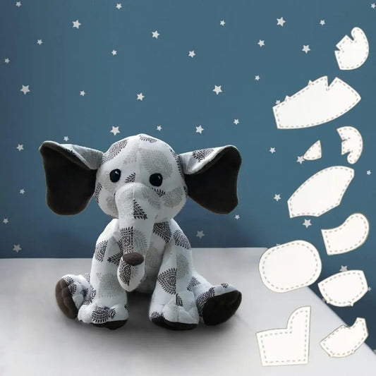 EleQuilt – 8PCS Memory Elephant Acrylic Template Set
