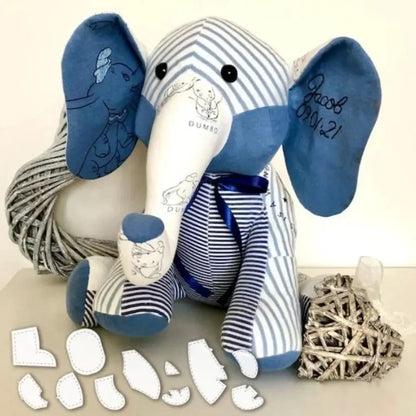 EleQuilt – 8PCS Memory Elephant Acrylic Template Set