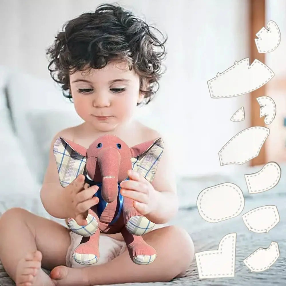 EleQuilt – 8PCS Memory Elephant Acrylic Template Set
