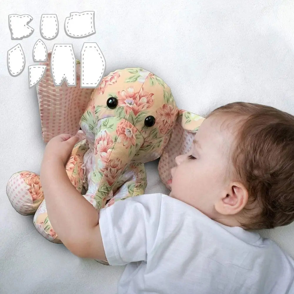 EleQuilt – 8PCS Memory Elephant Acrylic Template Set