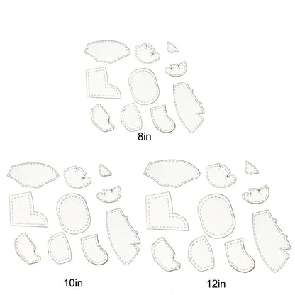 EleQuilt – 8PCS Memory Elephant Acrylic Template Set